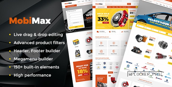 Mobimax v4.9 – Auto Parts WordPress Theme + WooCommerce Shop