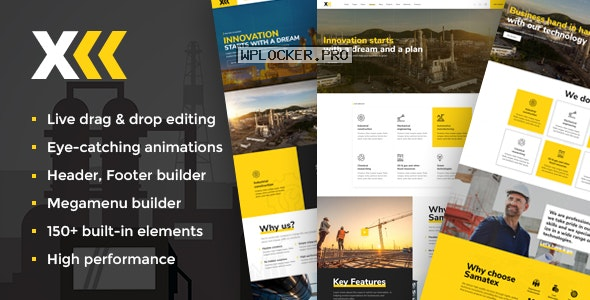 Samatex v3.7 – Industrial WordPress Theme + Woocommerce