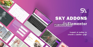 Sky Addons v1.0.4 – for Elementor Page Builder WordPress Plugin