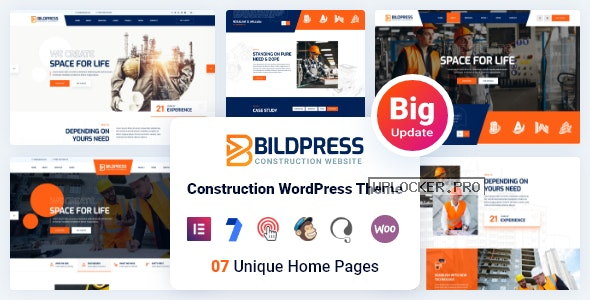 BildPress v1.2.8 – Construction WordPress Theme + RTL