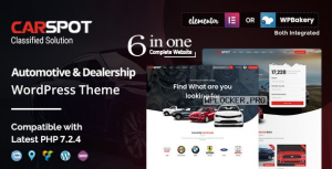 CarSpot v2.3.7 – Automotive Car Dealer WordPress Classified Theme NULLEDnulled