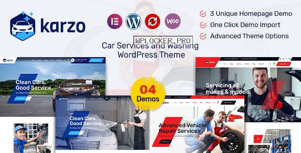 Karzo v1.3 – Car Service & Washing WordPress Theme