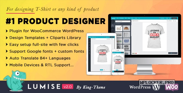 Lumise Product Designer v2.0.3 – WooCommerce WordPress