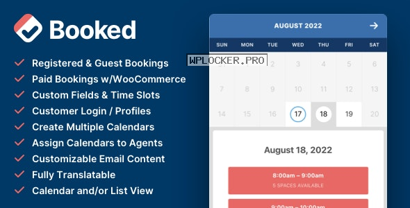 Booked v2.4 – Appointment Booking for WordPress