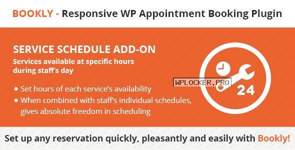 Bookly Service Schedule (Add-on) v3.2