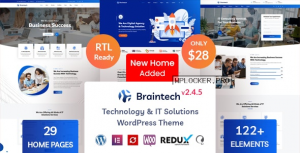 Braintech v2.4.5 – Technology & IT Solutions WordPress Theme