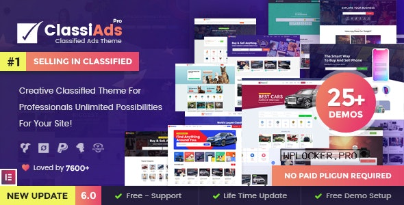 Classiads v6.0.1 – Classified Ads WordPress Theme NULLEDnulled