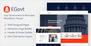 EGovt v1.2.0 – City Government WordPress Theme
