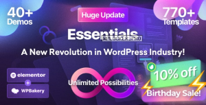 Essentials v3.0.2 – Multipurpose WordPress Themenulled