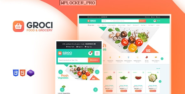 Groci v2.2.3 – Organic Food and Grocery Market WordPress Theme