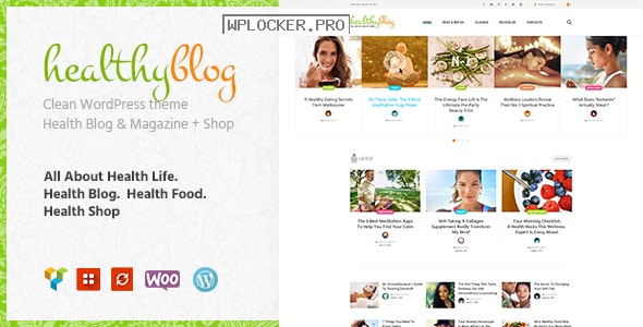 Healthy Living v1.2.6 – Blog with Online Store WordPress Theme