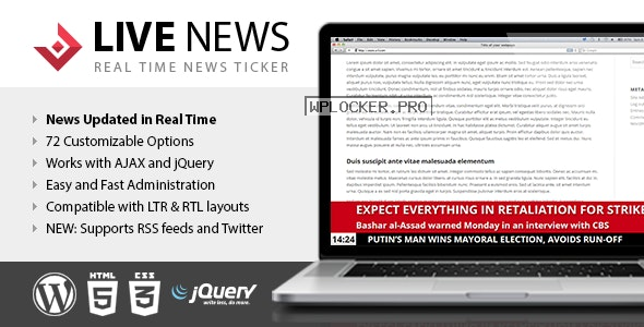 Live News v2.16 – Real Time News Ticker