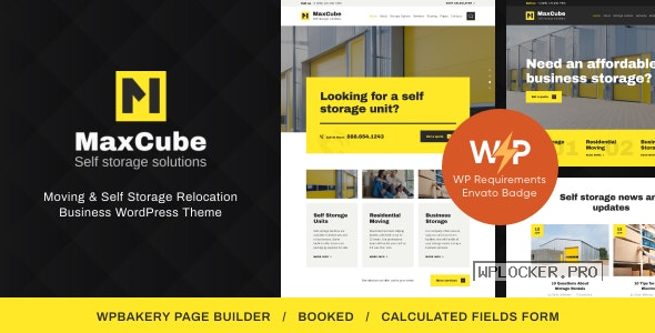 MaxCube v1.1.5 – Moving & Self Storage Relocation Business WordPress Theme