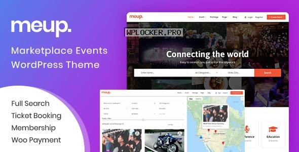 Meup v1.4.7 – Marketplace Events WordPress Theme