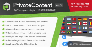 PrivateContent v8.3.0 – Multilevel Content Plugin