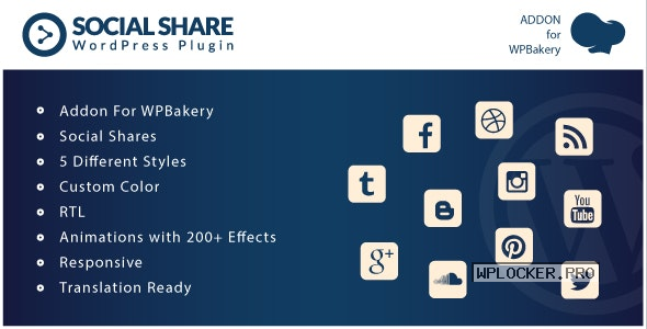 Social Share v1.0 – Addons for WPBakery Page Builder WordPress Plugin