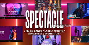 Spectacle v1.0.5 – Music WordPress Theme