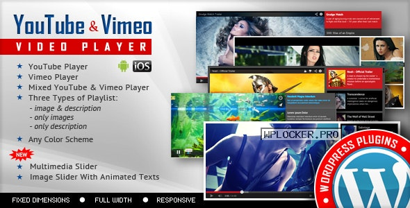 Youtube Vimeo Video Player and Slider v3.8