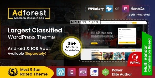 AdForest v5.0.5 – Classified Ads WordPress Themenulled