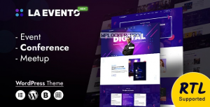 La Evento v1.0 – An Organized Event WordPress Theme