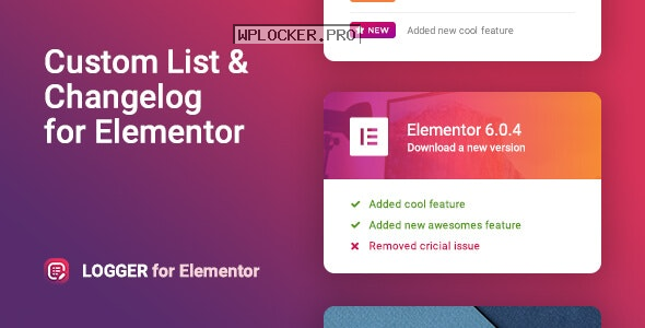 Logger v1.0.7 – Changelog & Custom List for Elementor