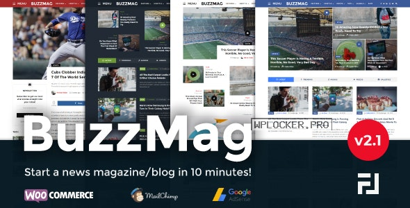 BuzzMag v2.1 – Viral News WordPress Magazine/Blog Theme