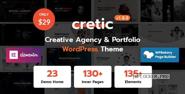 Cretic v1.8.0 – Creative Agency WordPress Theme