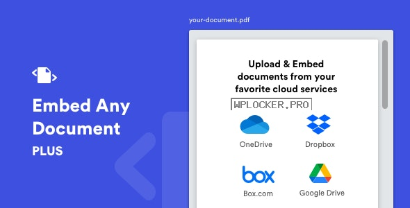 Embed Any Document Plus v2.8.1 – WordPress Plugin