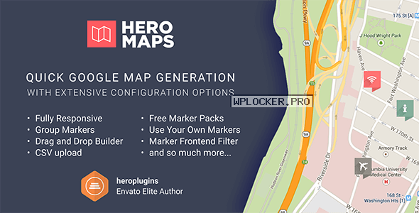 Hero Maps Premium v2.3.9 – Responsive Google Maps Plugin