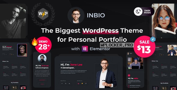 InBio v2.2.0 – Personal Portfolio/CV WordPress Theme