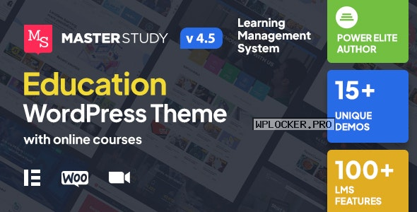 Masterstudy v4.5.8 – Education WordPress Theme NULLEDnulled