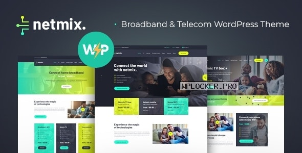 Netmix v1.0.8 – Broadband & Telecom Internet Provider WordPress Theme