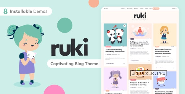 Ruki v1.3.2 – A Captivating Personal Blog Theme