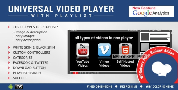 Universal Video Player for WPBakery Page Builder v3.1.1