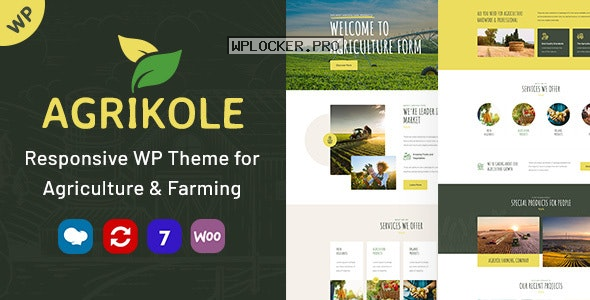 Agrikole v1.15 – Responsive WordPress Theme for Agriculture & Farming