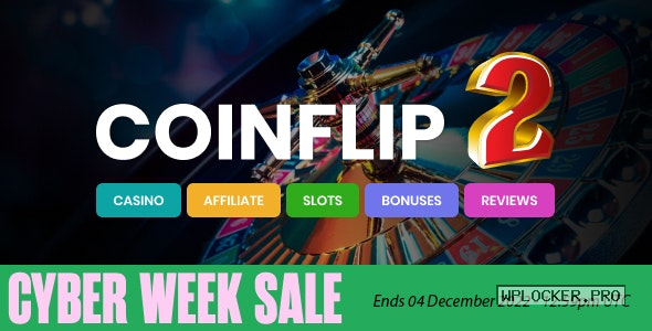 Coinflip v2.3 – Casino Affiliate & Gambling WordPress Theme