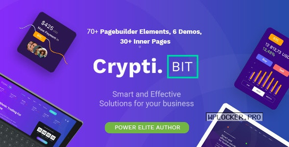 CryptiBIT v1.4 – Technology, Cryptocurrency, ICO/IEO Landing Page WordPress theme