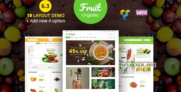 Food Fruit v6.4 – Organic Farm, Natural RTL Responsive WooCommerce WordPress Theme