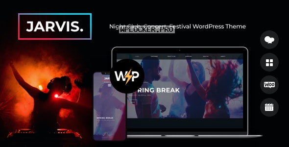 Jarvis v1.8.7 – Night Club, Concert, Festival WordPress Theme