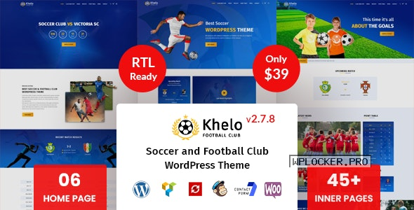 Khelo v2.7.8 – Soccer WordPress Theme