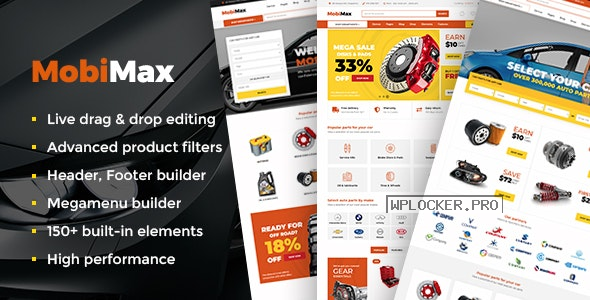 Mobimax v5.2 – Auto Parts WordPress Theme + WooCommerce Shop