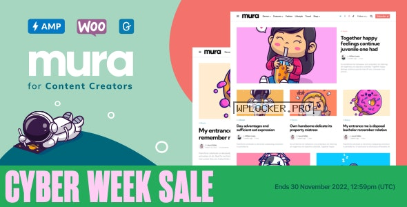 Mura v1.3.5 – WordPress Theme for Content Creators