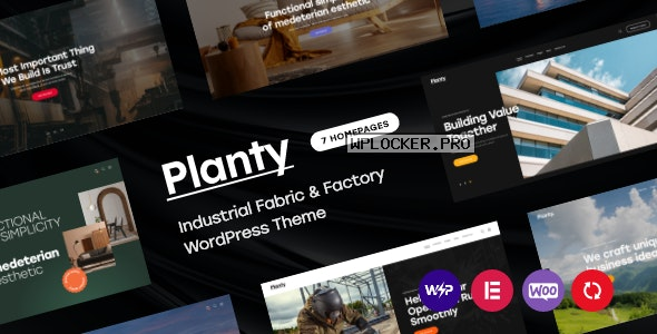 Planty v1.4.1 – Industrial Fabric & Factory WordPress Theme