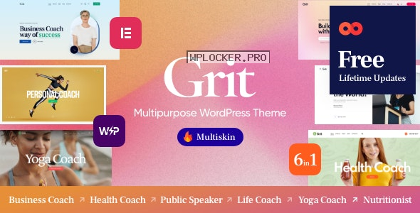 Grit v1.0.1 – Coaching & Online Courses Multiskin WordPress Theme