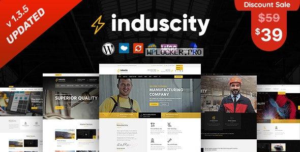 Induscity v1.3.5 – Factory and Manufacturing WordPress Theme