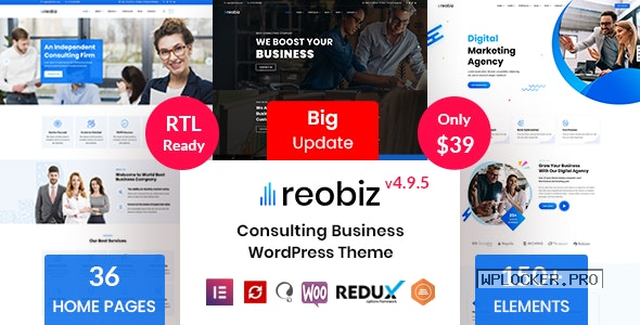 Reobiz v4.9.5 – Consulting Business WordPress Theme