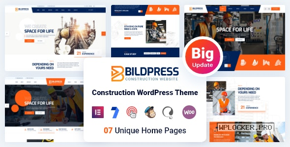BildPress v1.3.1 – Construction WordPress Theme + RTL