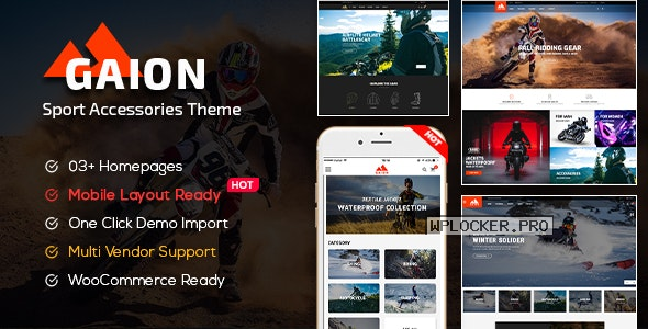 Gaion v1.1.21 – Sport Accessories Shop WordPress WooCommerce Theme (Mobile Layout Ready)