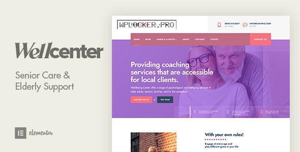 Wellcenter v1.3 – Senior Care & Support WordPress Theme