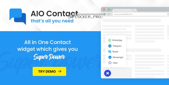 AIO Contact v2.6.1 – All in One Contact Widget